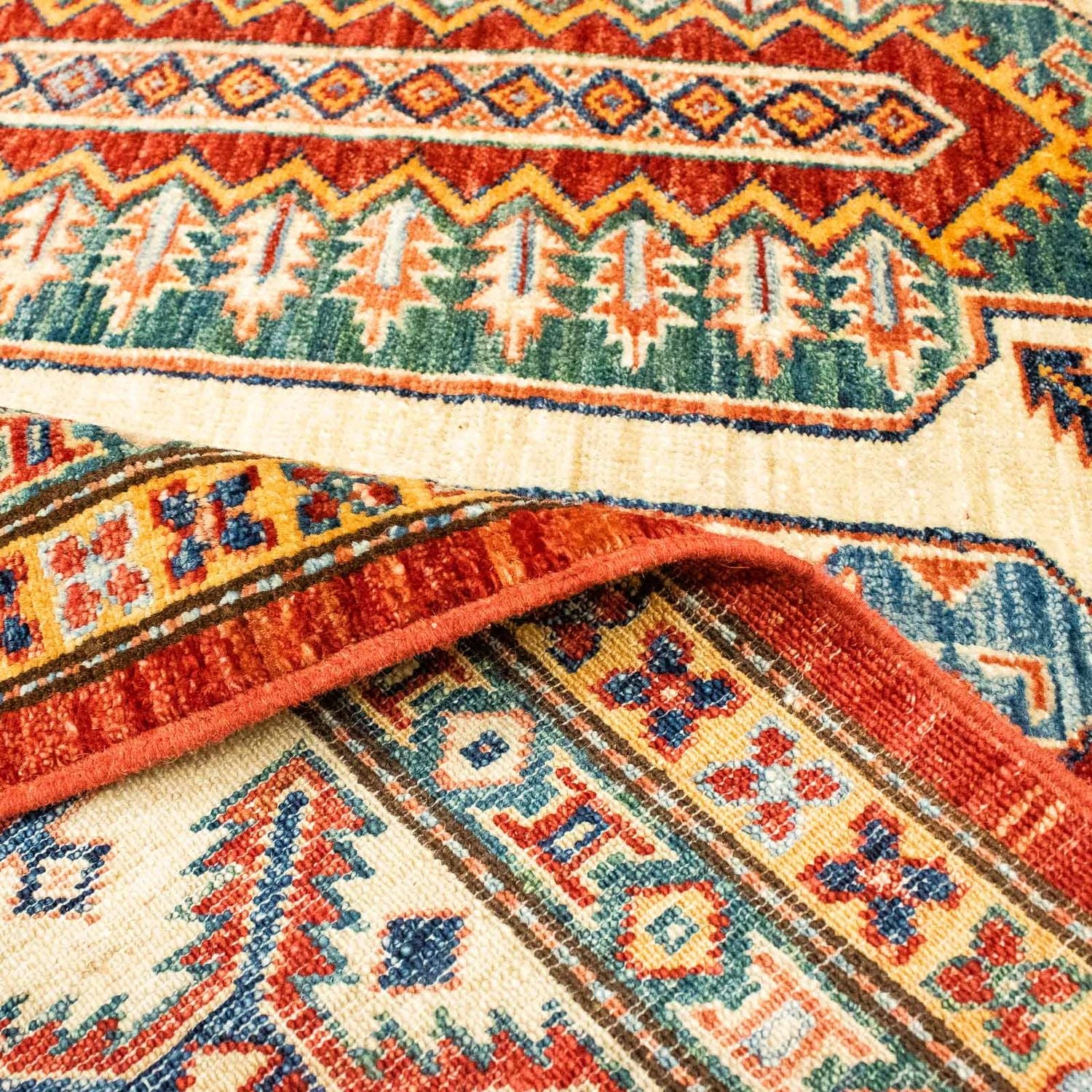 Alfombra Ziegler - Kazak - 261 x 184 cm - rojo oscuro