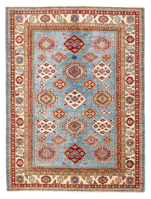 Alfombra Ziegler - Kazak - 233 x 184 cm - azul claro