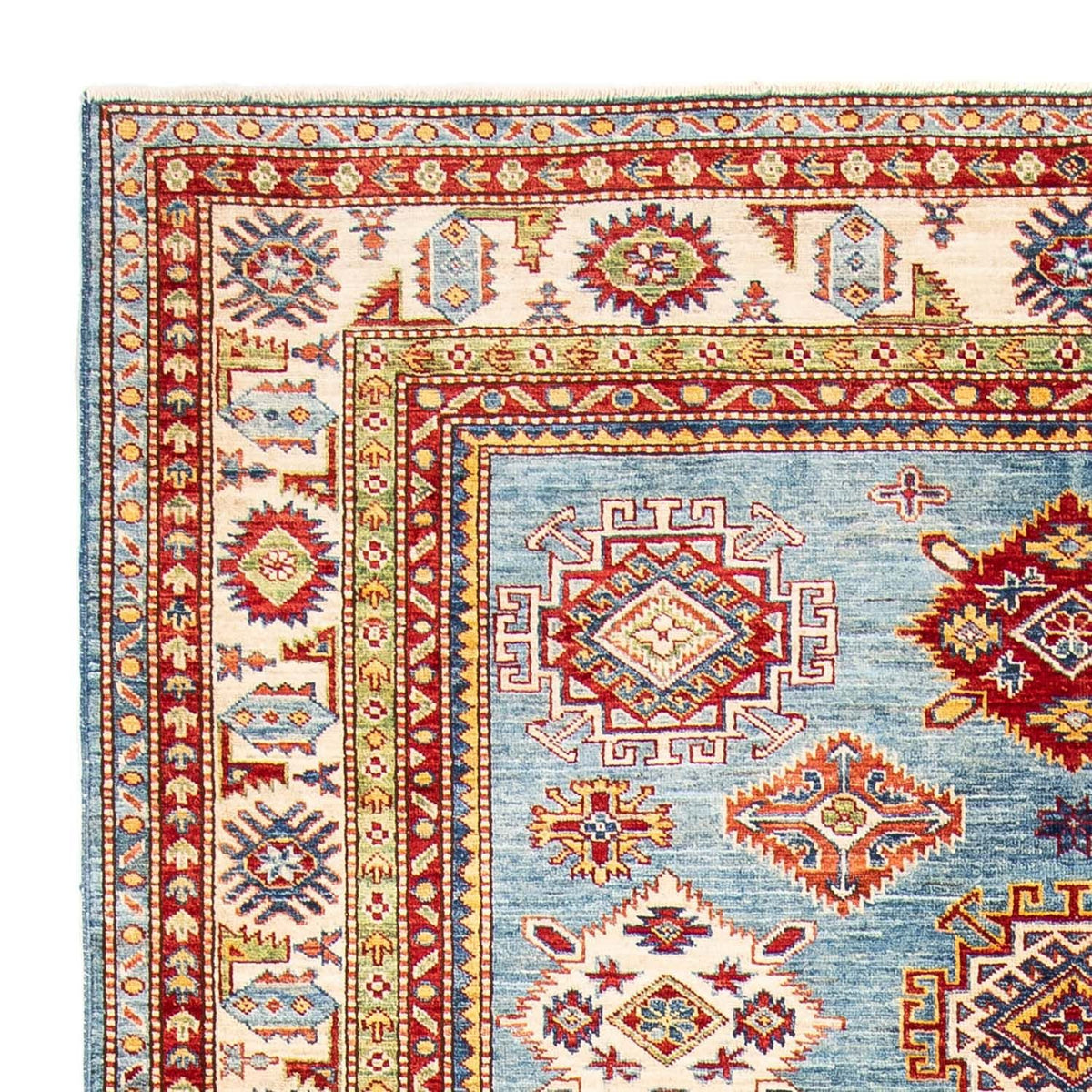 Alfombra Ziegler - Kazak - 233 x 184 cm - azul claro