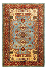 Alfombra Ziegler - Kazak - 271 x 184 cm - azul claro