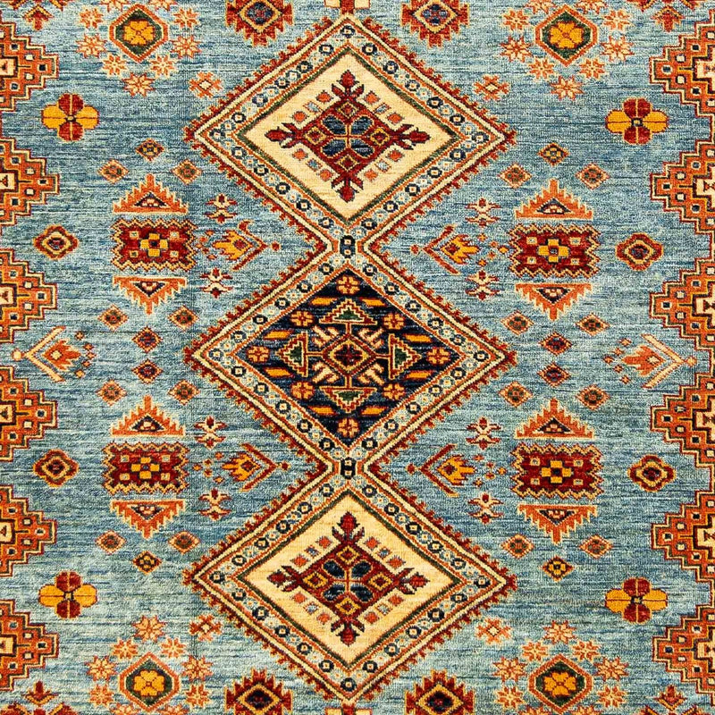 Alfombra Ziegler - Kazak - 271 x 184 cm - azul claro