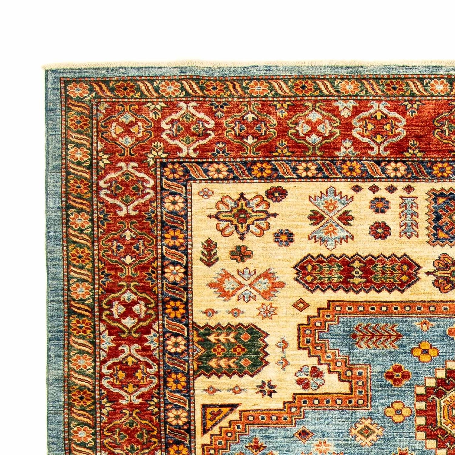 Alfombra Ziegler - Kazak - 271 x 184 cm - azul claro