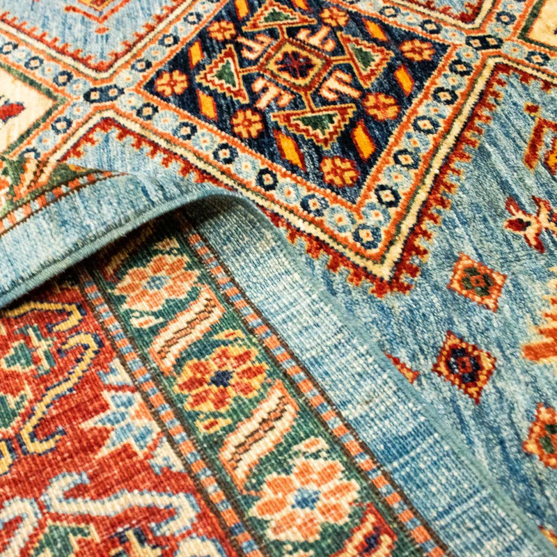 Alfombra Ziegler - Kazak - 271 x 184 cm - azul claro