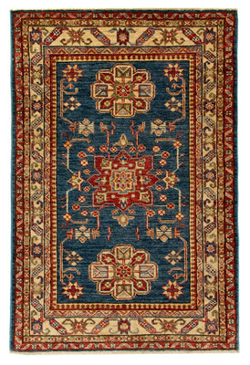Alfombra Ziegler - Kazak - 126 x 85 cm - azul