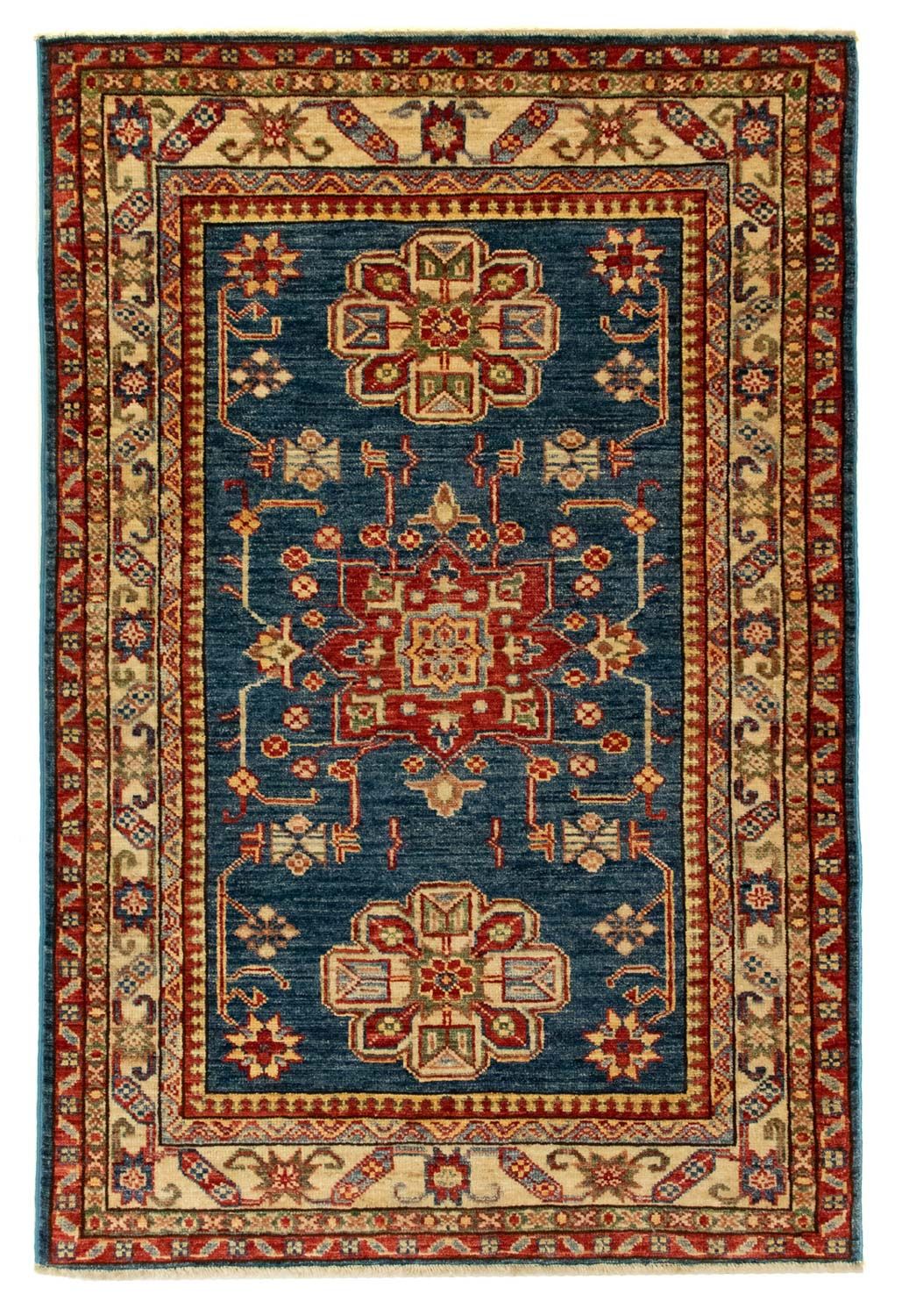 Alfombra Ziegler - Kazak - 126 x 85 cm - azul