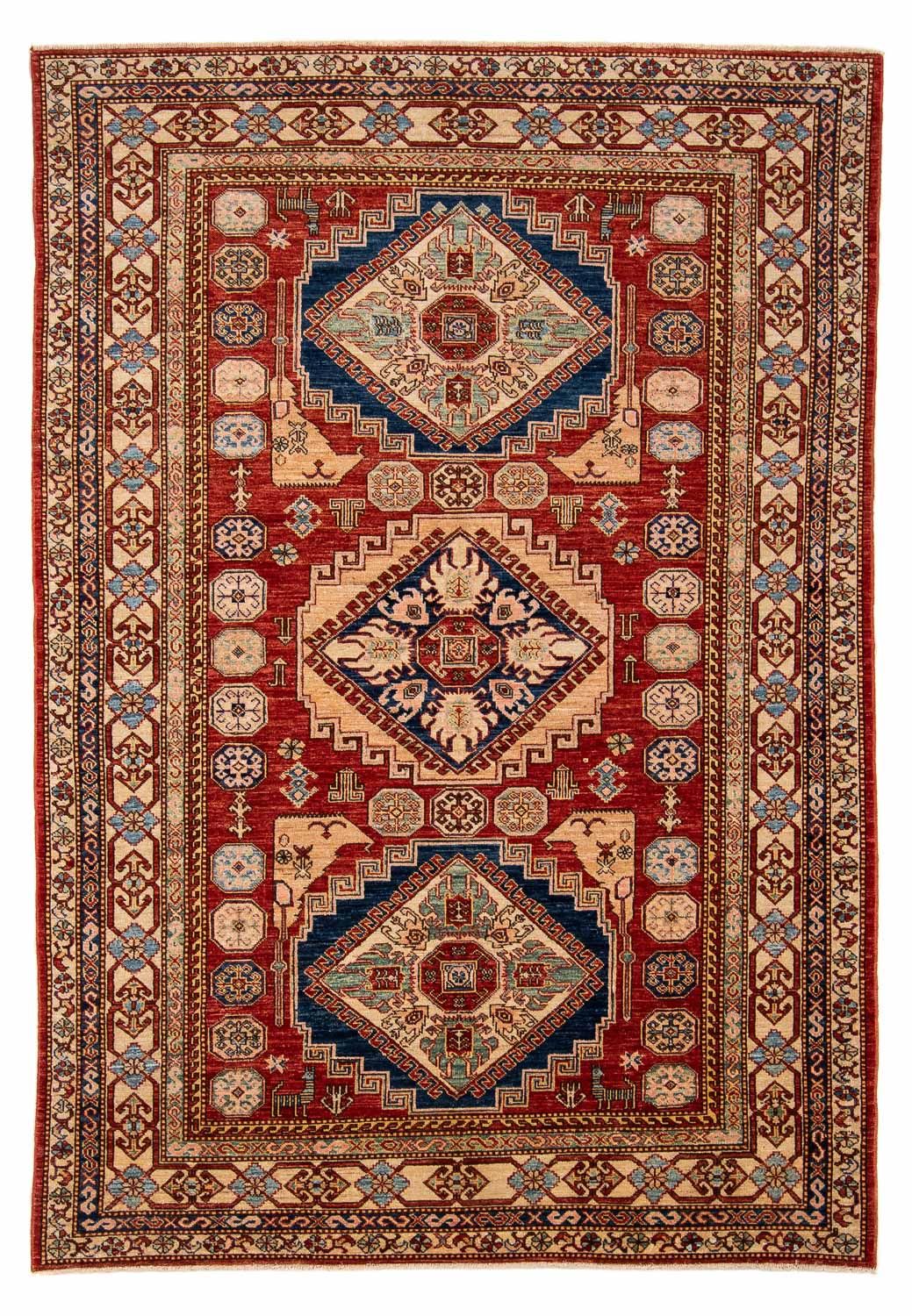 Alfombra Ziegler - Kazak - 242 x 167 cm - rojo oscuro