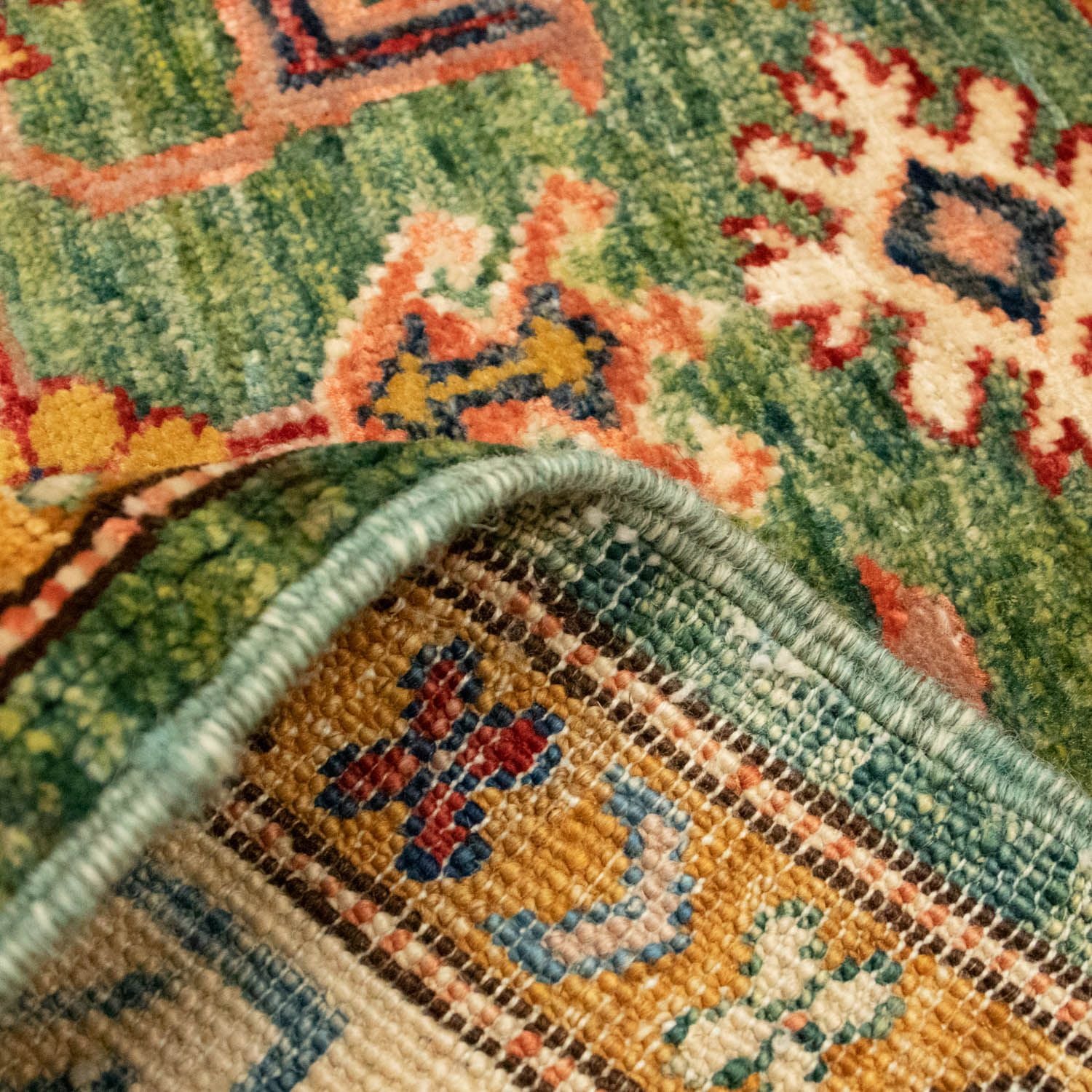 Alfombra Ziegler - Kazak - 157 x 95 cm - verde