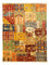 Alfombra de patchwork - 247 x 181 cm - multicolor
