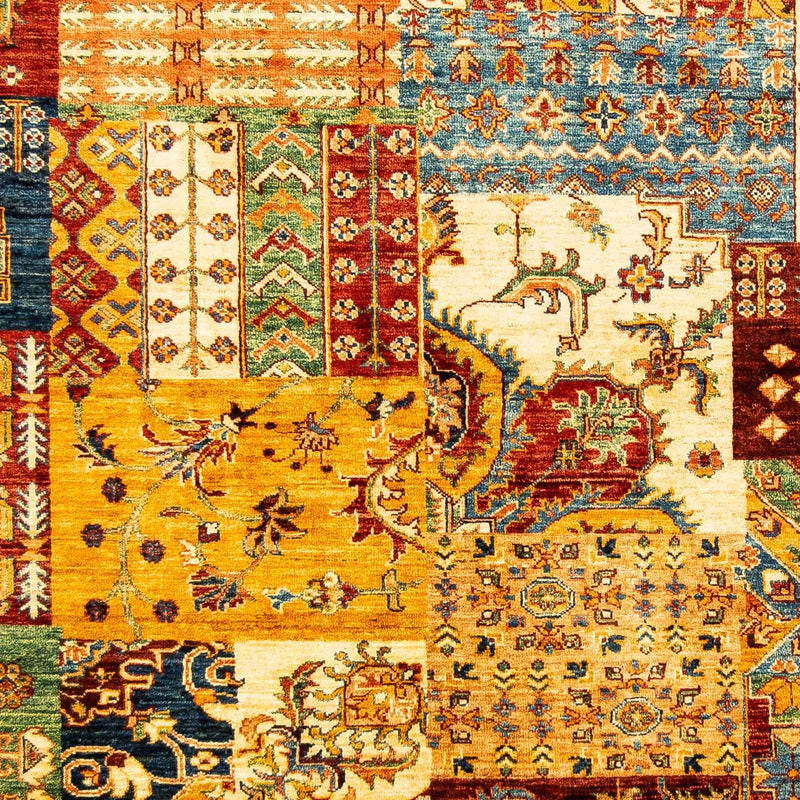 Alfombra de patchwork - 247 x 181 cm - multicolor