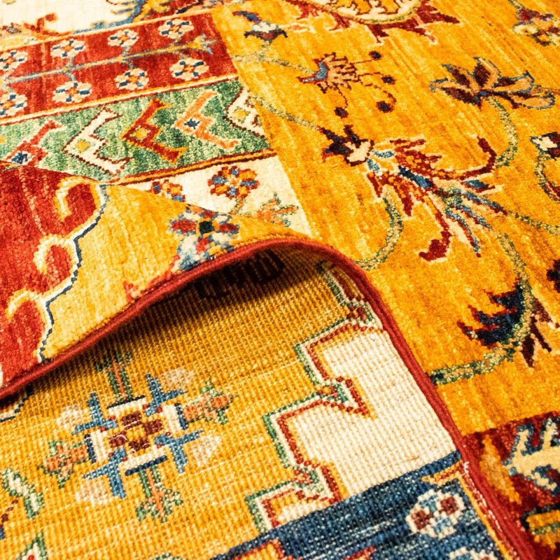 Alfombra de patchwork - 247 x 181 cm - multicolor