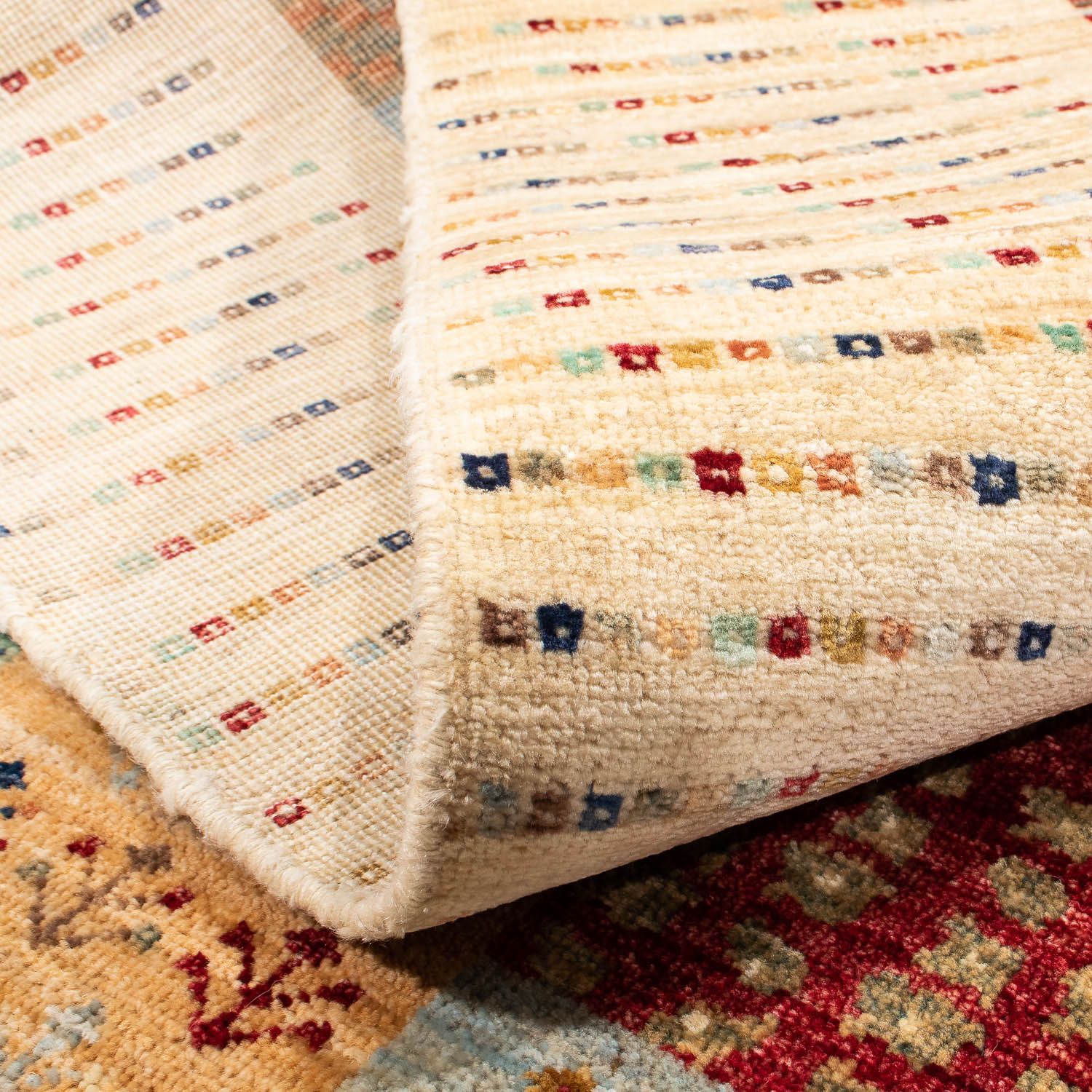 Alfombra Gabbeh - Loribaft Persa - 238 x 170 cm - marrón claro