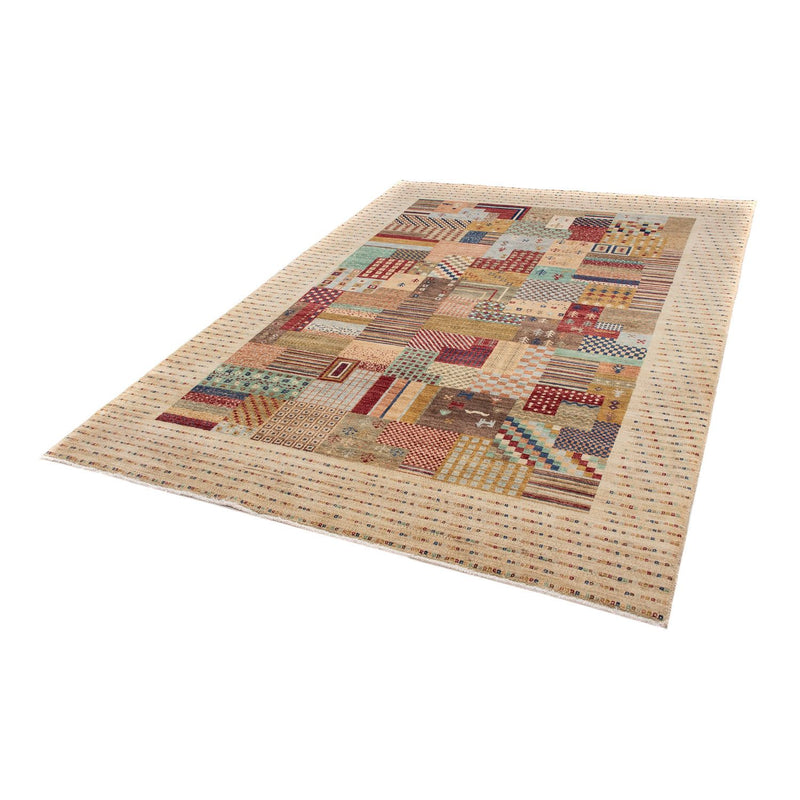Alfombra Gabbeh - Loribaft Persa - 238 x 170 cm - marrón claro