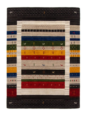Alfombra Gabbeh - Loribaft Persa - 202 x 142 cm - multicolor