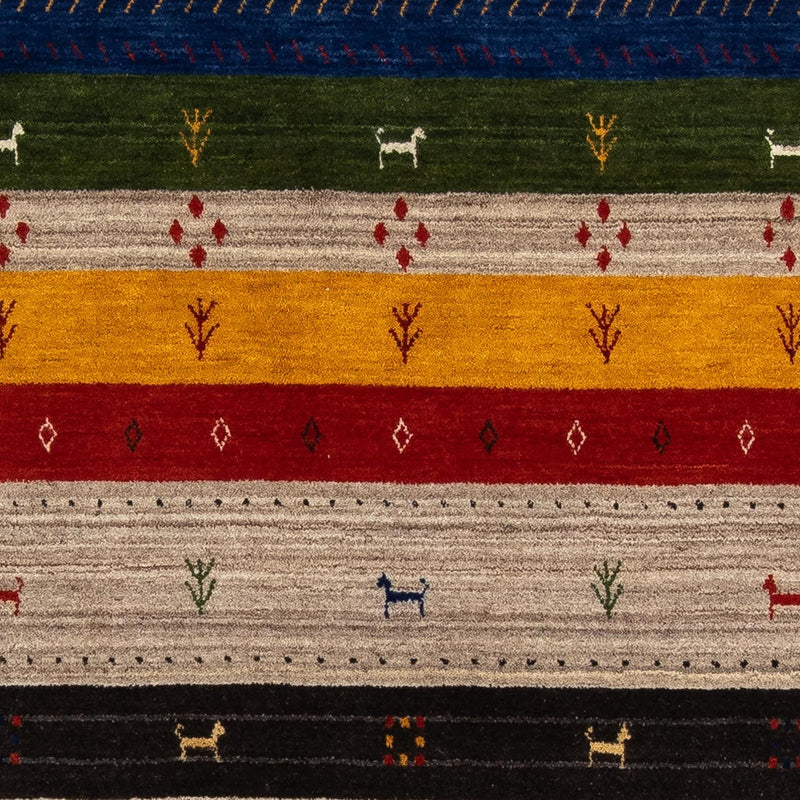 Alfombra Gabbeh - Loribaft Persa - 202 x 142 cm - multicolor