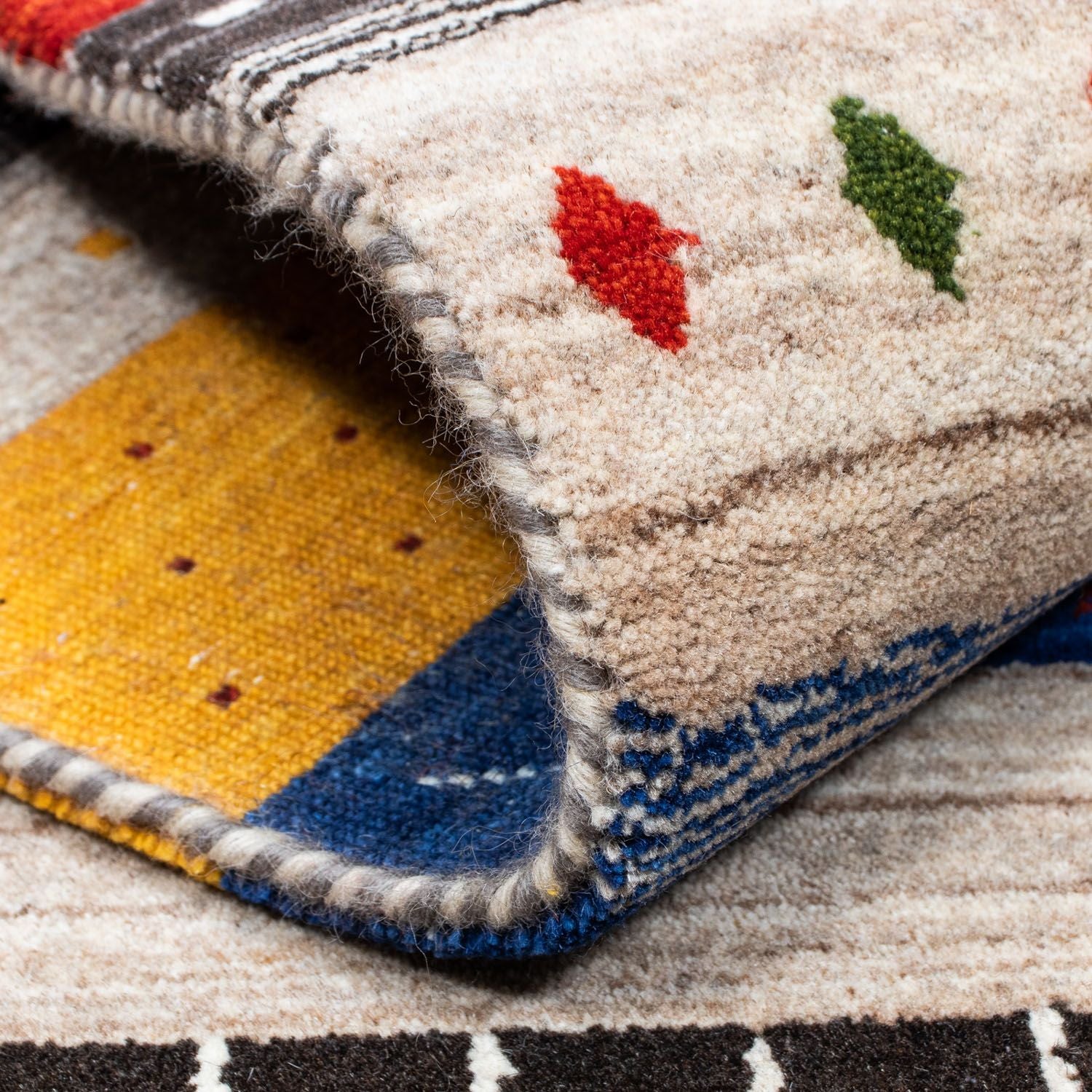 Alfombra Gabbeh - Loribaft Persa - 200 x 140 cm - multicolor