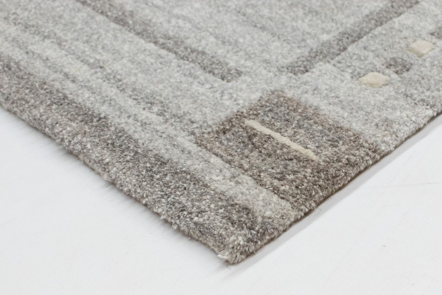 Alfombra de Nepal - 90 x 60 cm - gris
