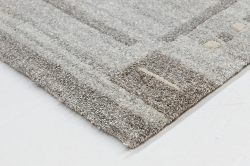 Alfombra de Nepal - 90 x 60 cm - gris