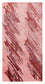 Alfombra de diseño - 140 x 70 cm - rojo