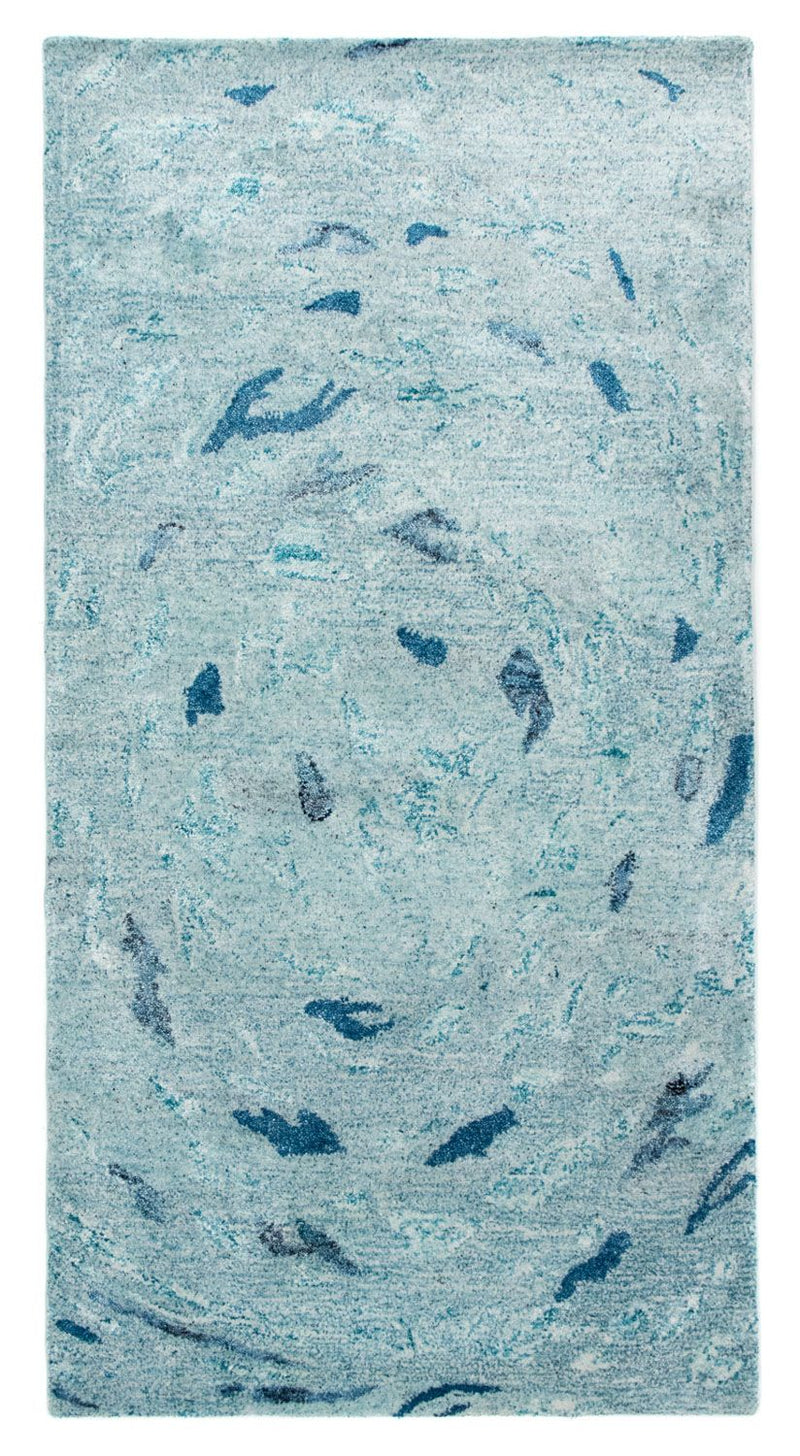 Alfombra de diseño - 140 x 70 cm - turquesa
