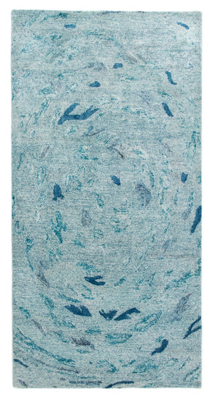 Alfombra de diseño - 140 x 70 cm - turquesa