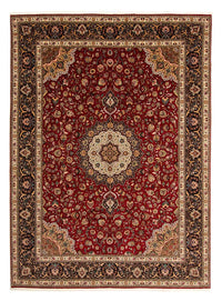 Alfombra Persa - Tabriz - Real - 411 x 304 cm - rojo oscuro
