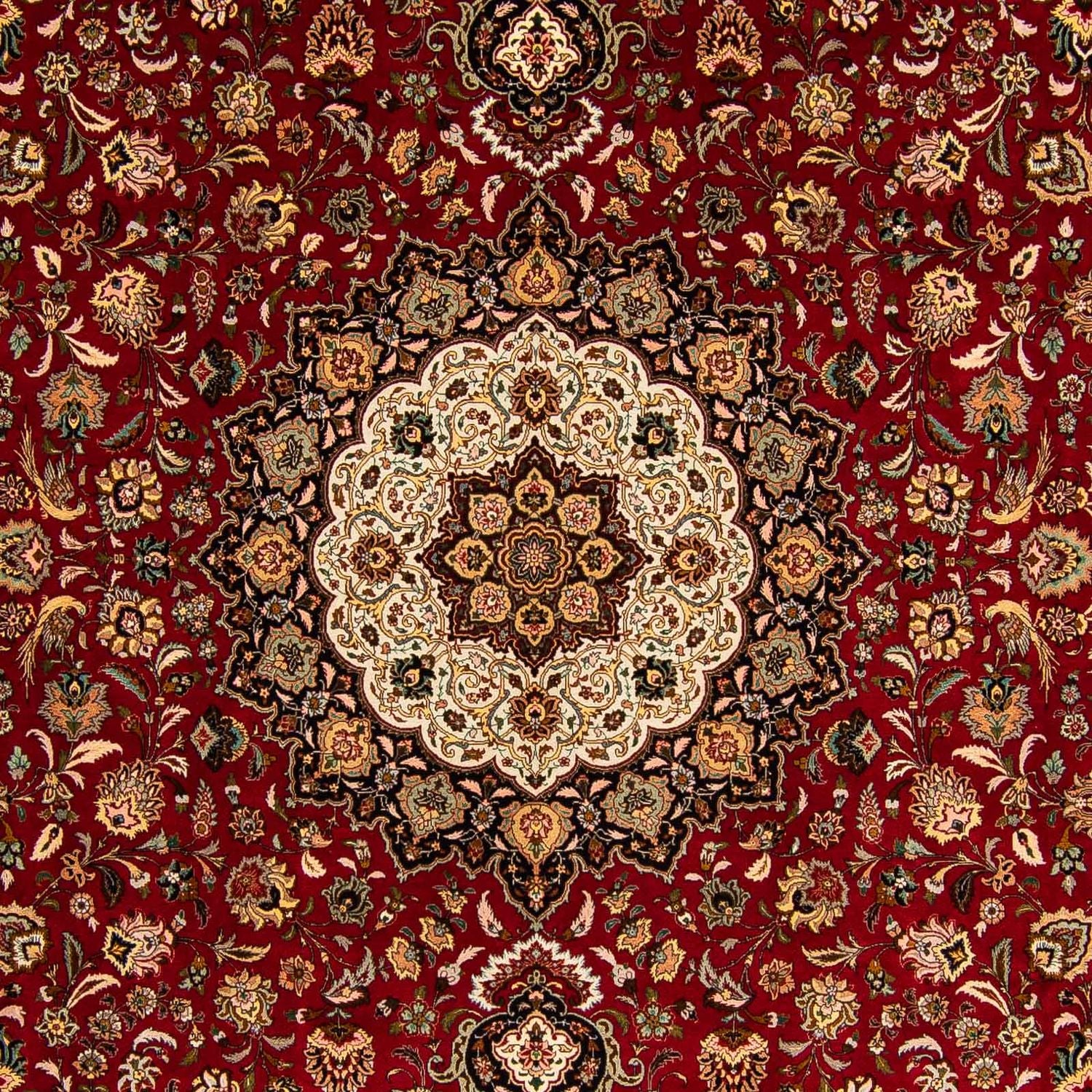 Alfombra Persa - Tabriz - Real - 411 x 304 cm - rojo oscuro