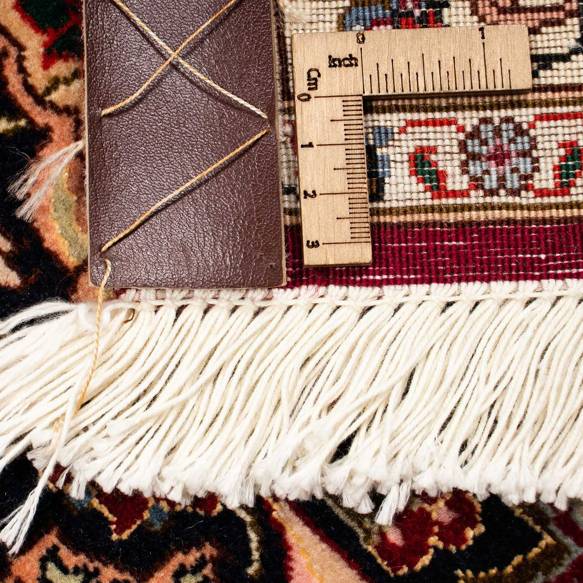 Alfombra Persa - Tabriz - Real - 393 x 298 cm - rojo oscuro