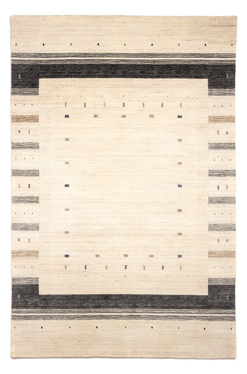 Alfombra Gabbeh - Loribaft Persa - 303 x 201 cm - beige