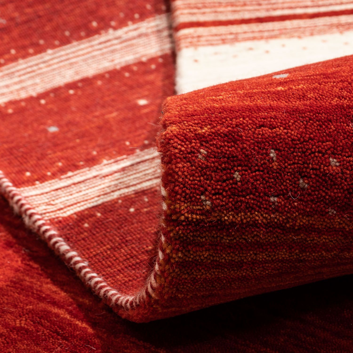 Alfombra Gabbeh - Loribaft Persa - 304 x 206 cm - rojo