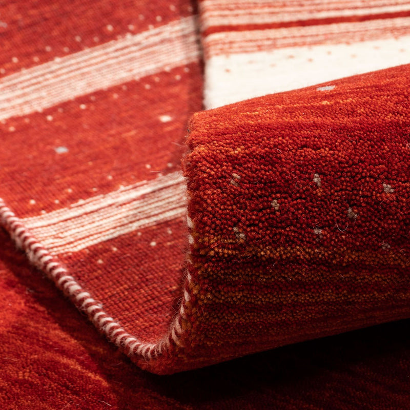 Alfombra Gabbeh - Loribaft Persa - 304 x 206 cm - rojo