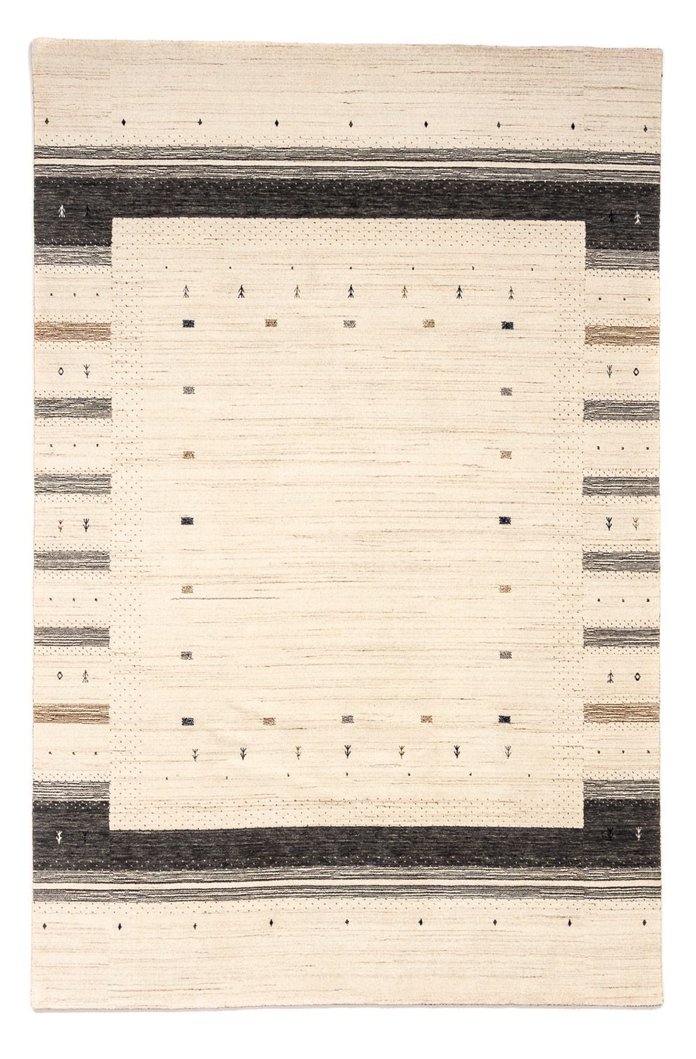 Alfombra Gabbeh - Loribaft Persa - 304 x 201 cm - beige