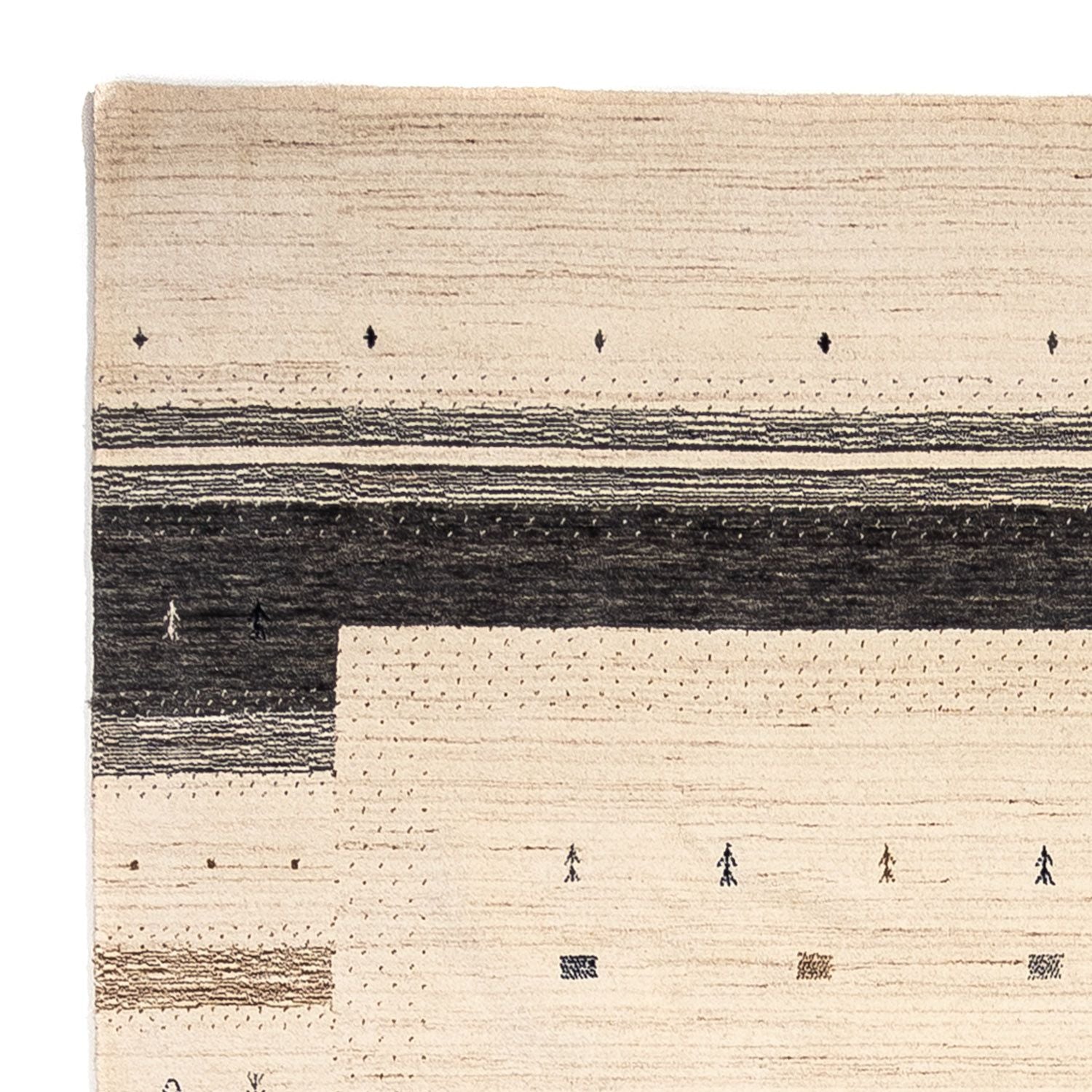 Alfombra Gabbeh - Loribaft Persa - 304 x 200 cm - beige