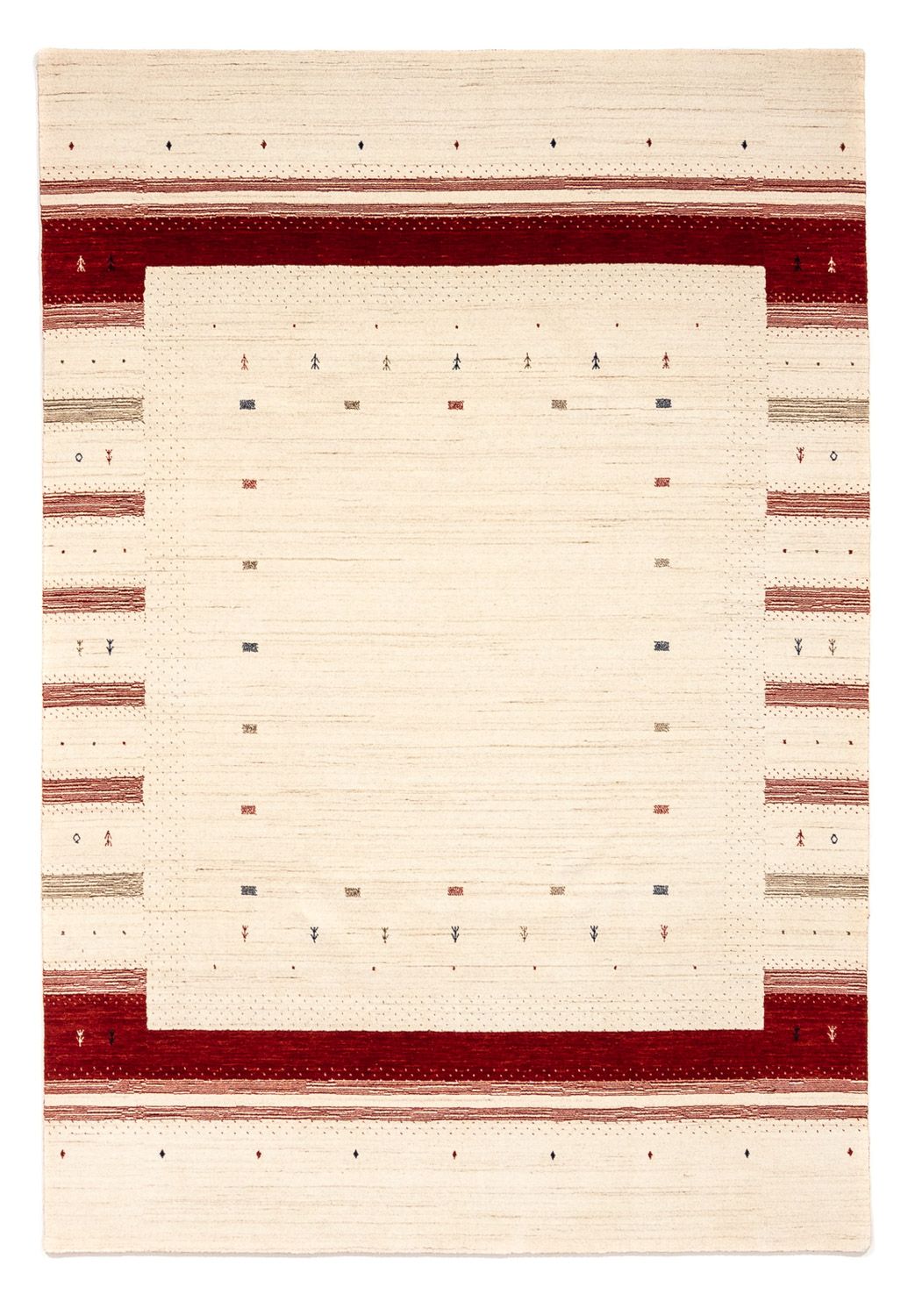Alfombra Gabbeh - Loribaft Persa - 298 x 203 cm - beige
