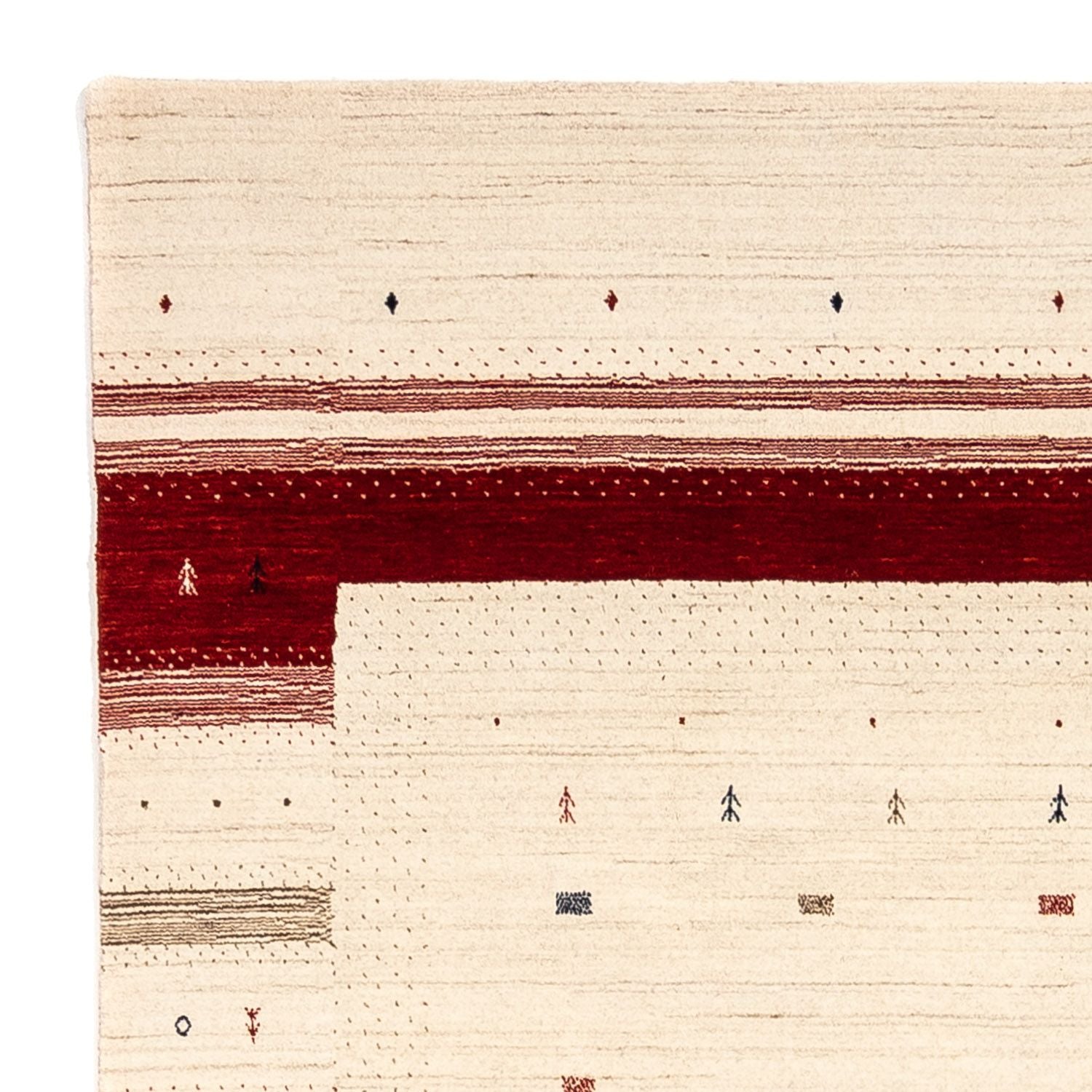 Alfombra Gabbeh - Loribaft Persa - 298 x 203 cm - beige