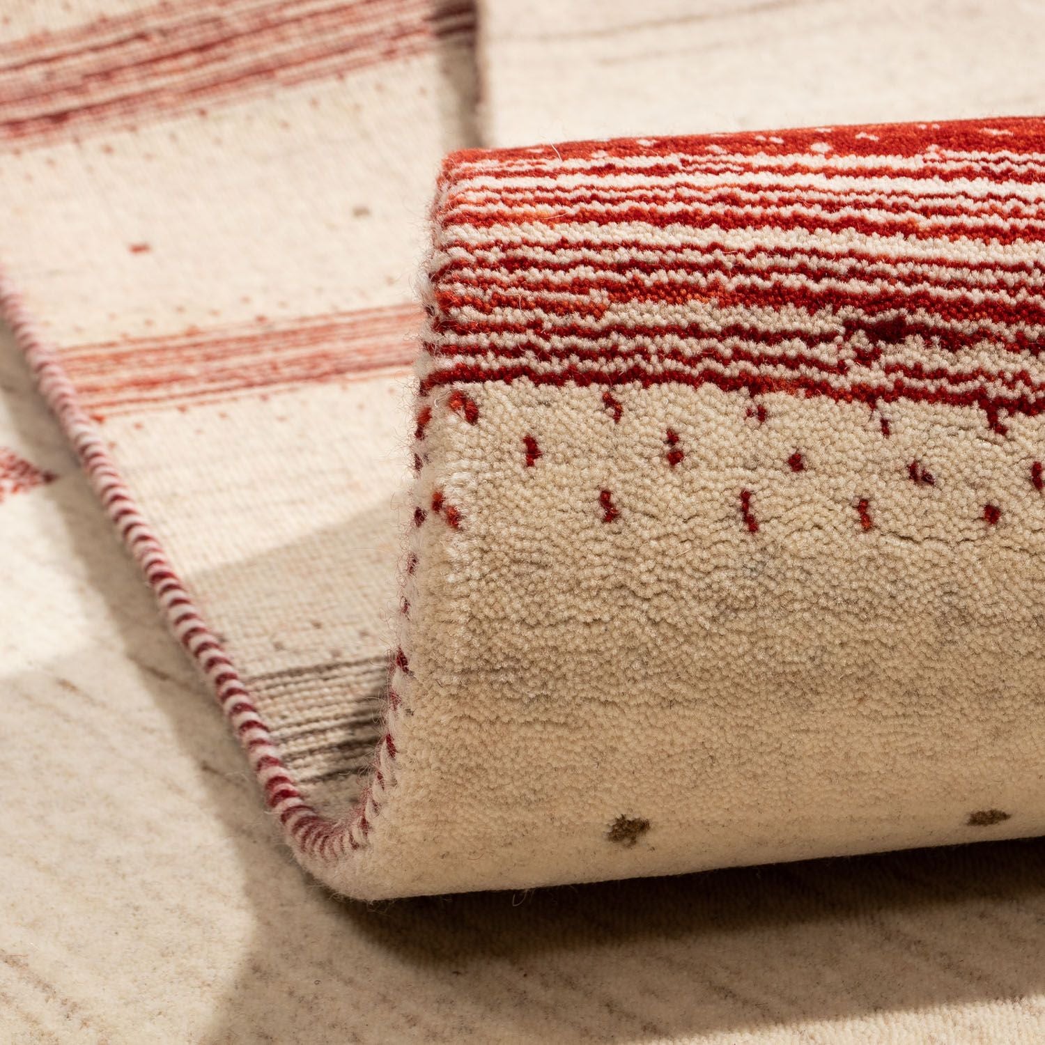 Alfombra Gabbeh - Loribaft Persa - 298 x 203 cm - beige
