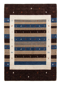Alfombra Gabbeh - Loribaft Persa - 206 x 141 cm - marrón