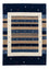 Alfombra Gabbeh - Loribaft Persa - 201 x 144 cm - azul oscuro