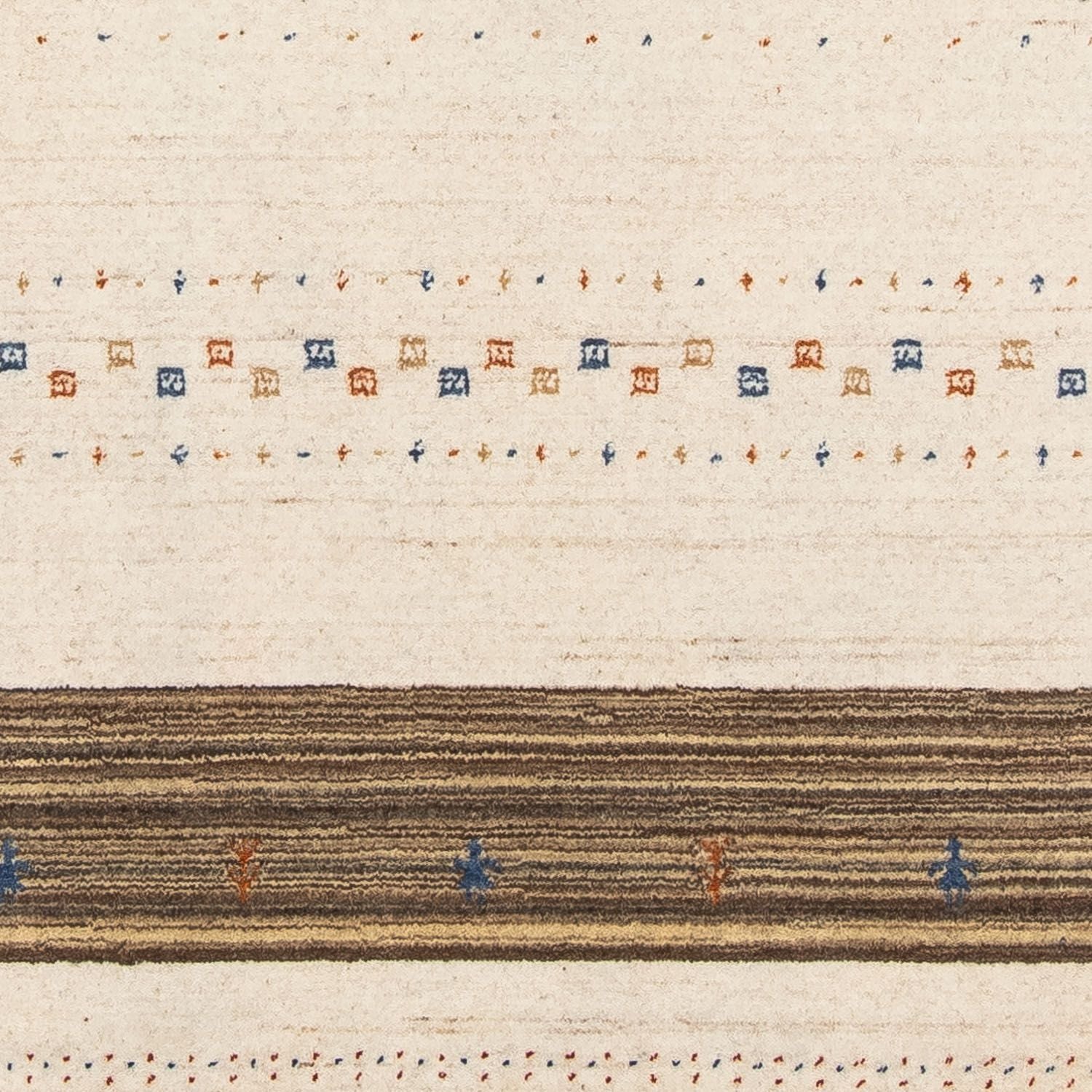 Alfombra Gabbeh - Loribaft Persa - 205 x 142 cm - marrón oscuro
