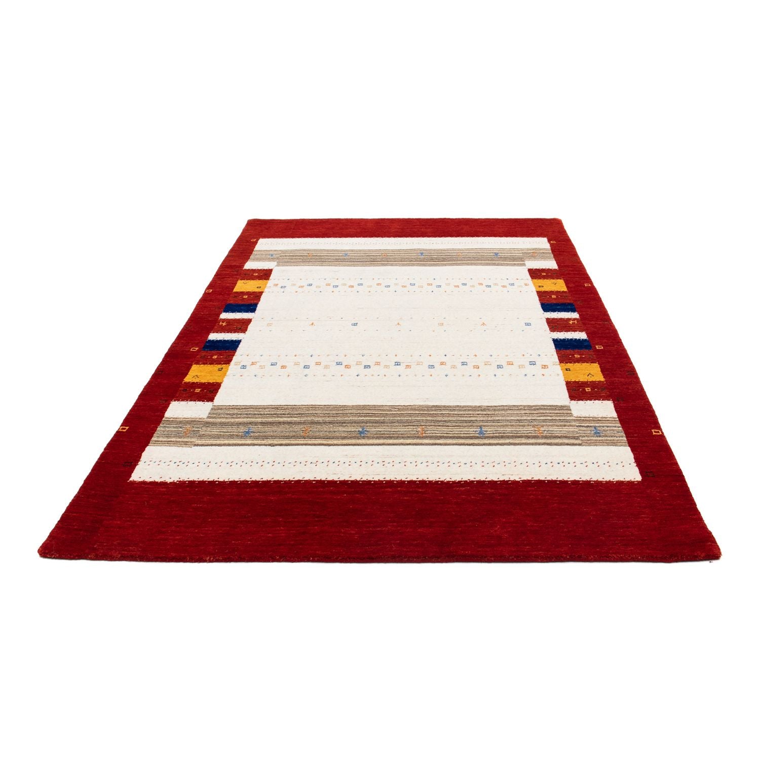 Alfombra Gabbeh - Loribaft Persa - 205 x 142 cm - marrón oscuro