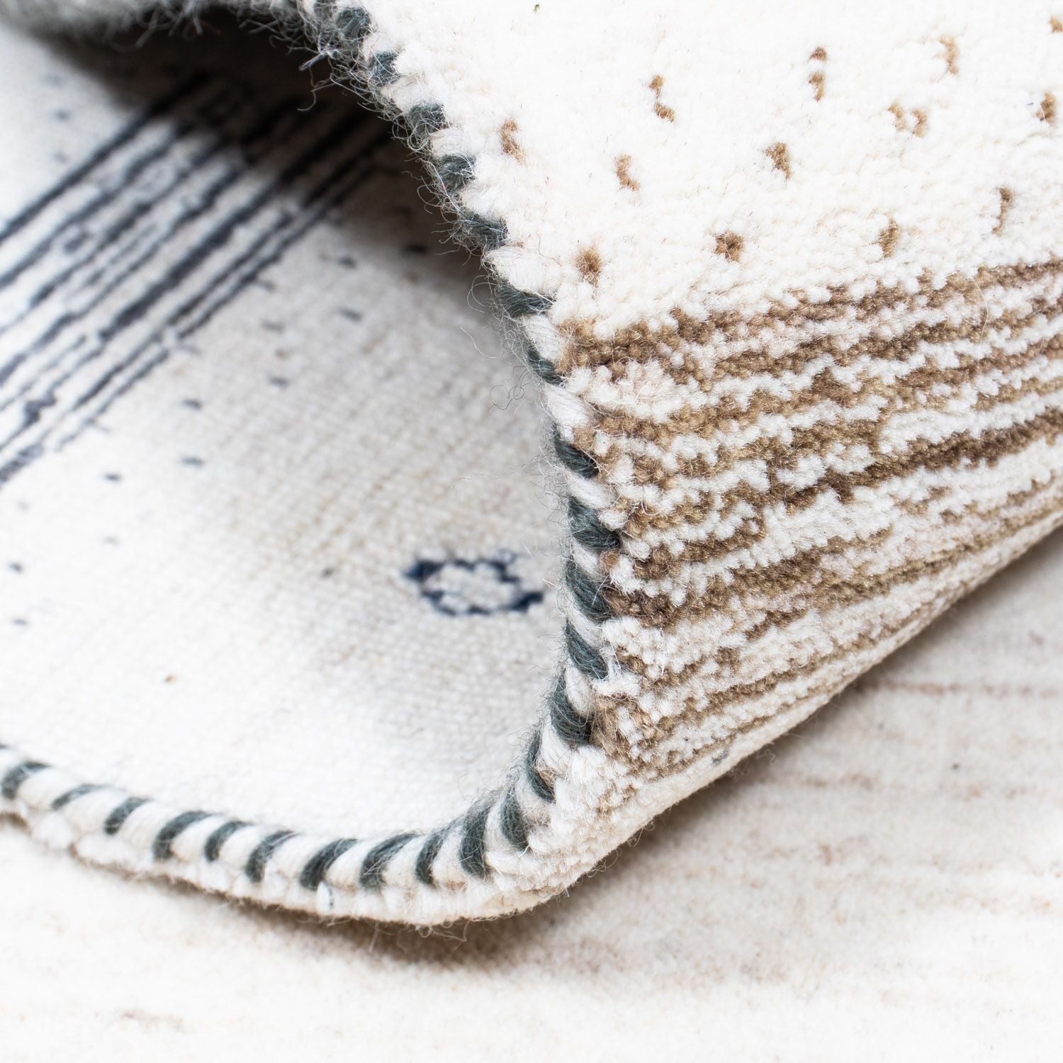 Alfombra Gabbeh - Loribaft Persa - 245 x 169 cm - beige