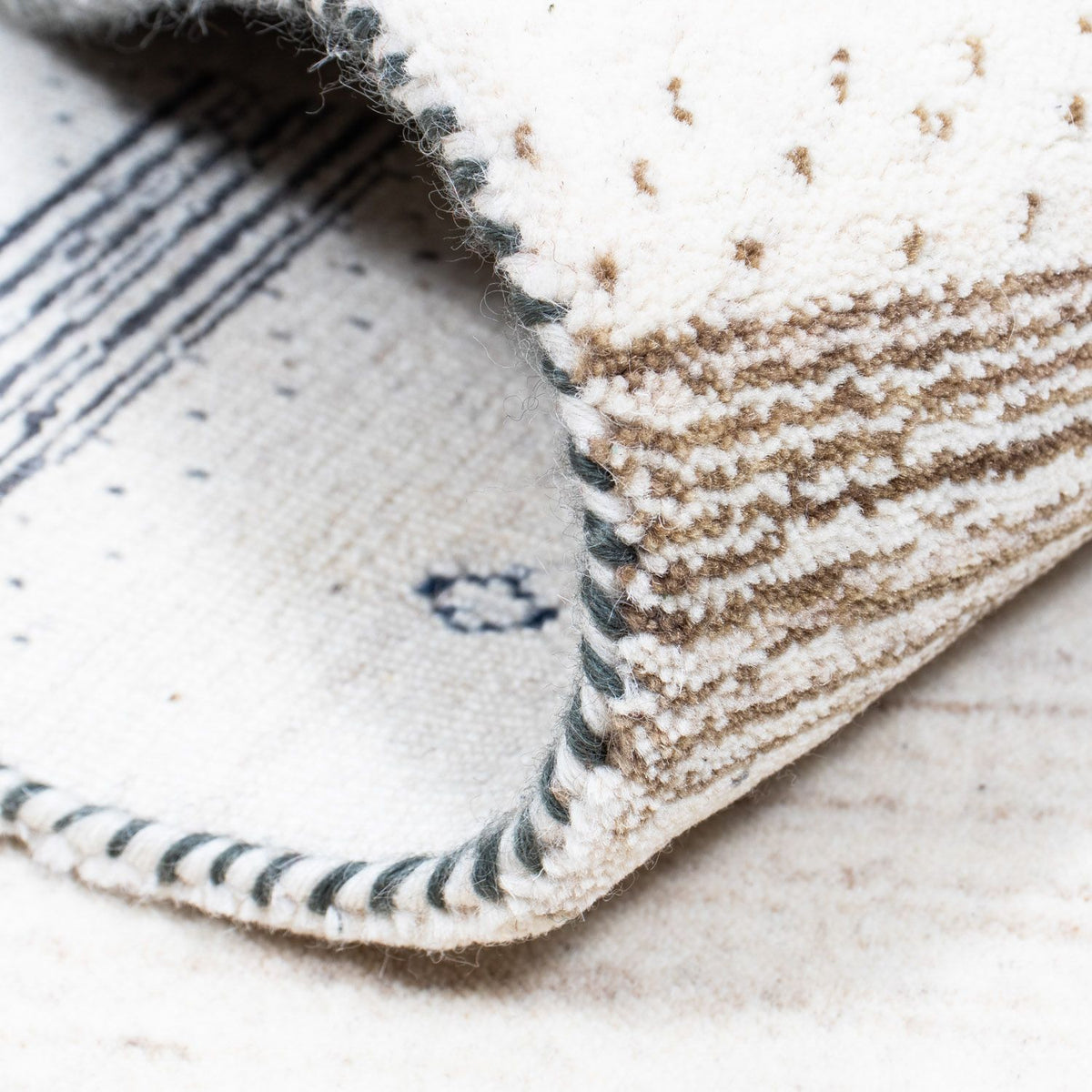 Alfombra Gabbeh - Loribaft Persa - 245 x 169 cm - beige