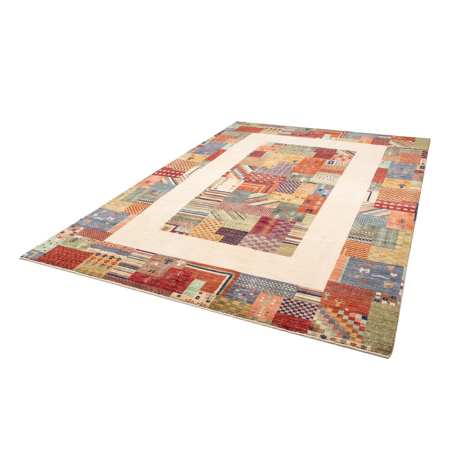 Alfombra Gabbeh - Loribaft Persa - 291 x 198 cm - multicolor