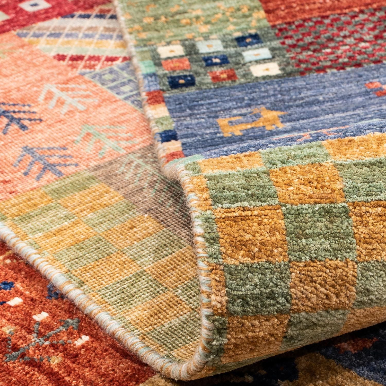 Alfombra Gabbeh - Loribaft Persa - 299 x 198 cm - multicolor