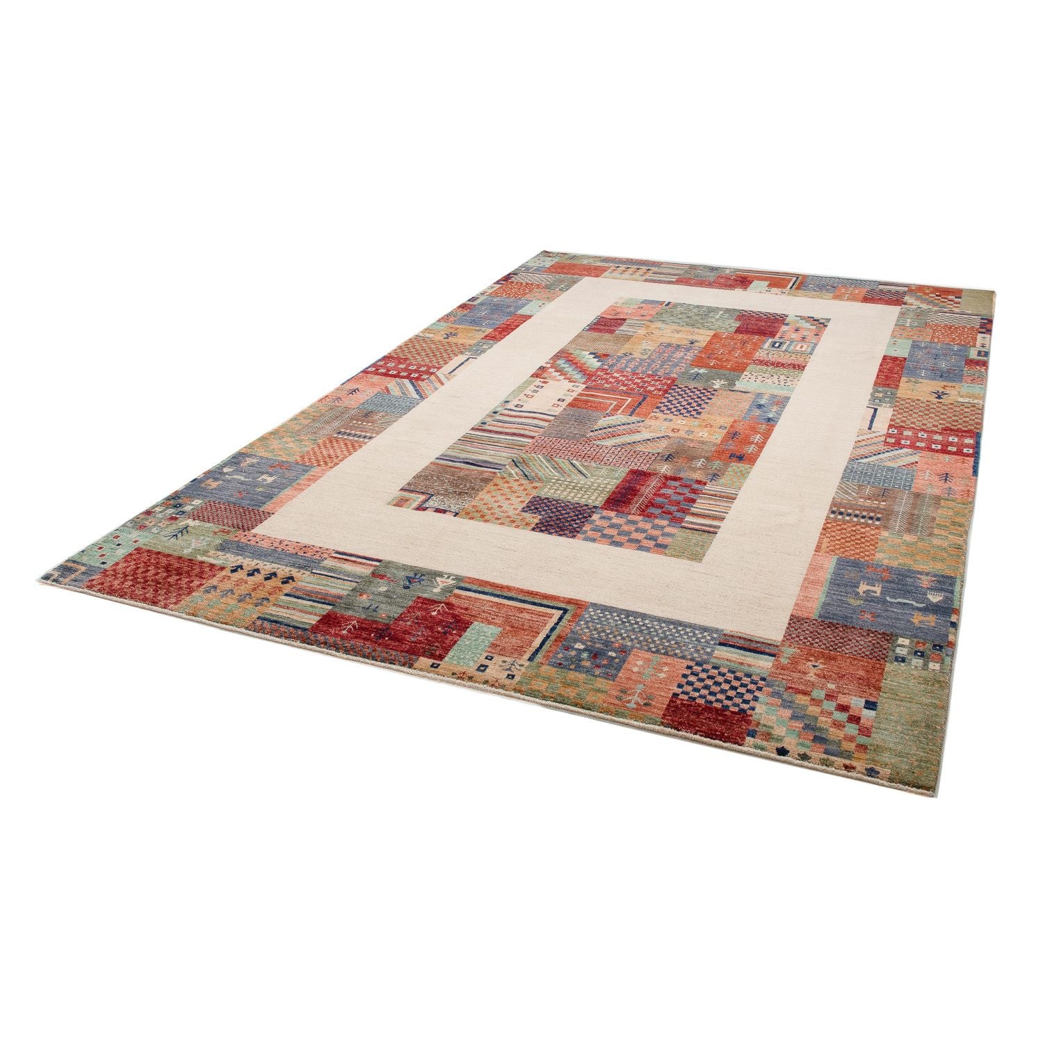 Alfombra Gabbeh - Loribaft Persa - 299 x 198 cm - multicolor