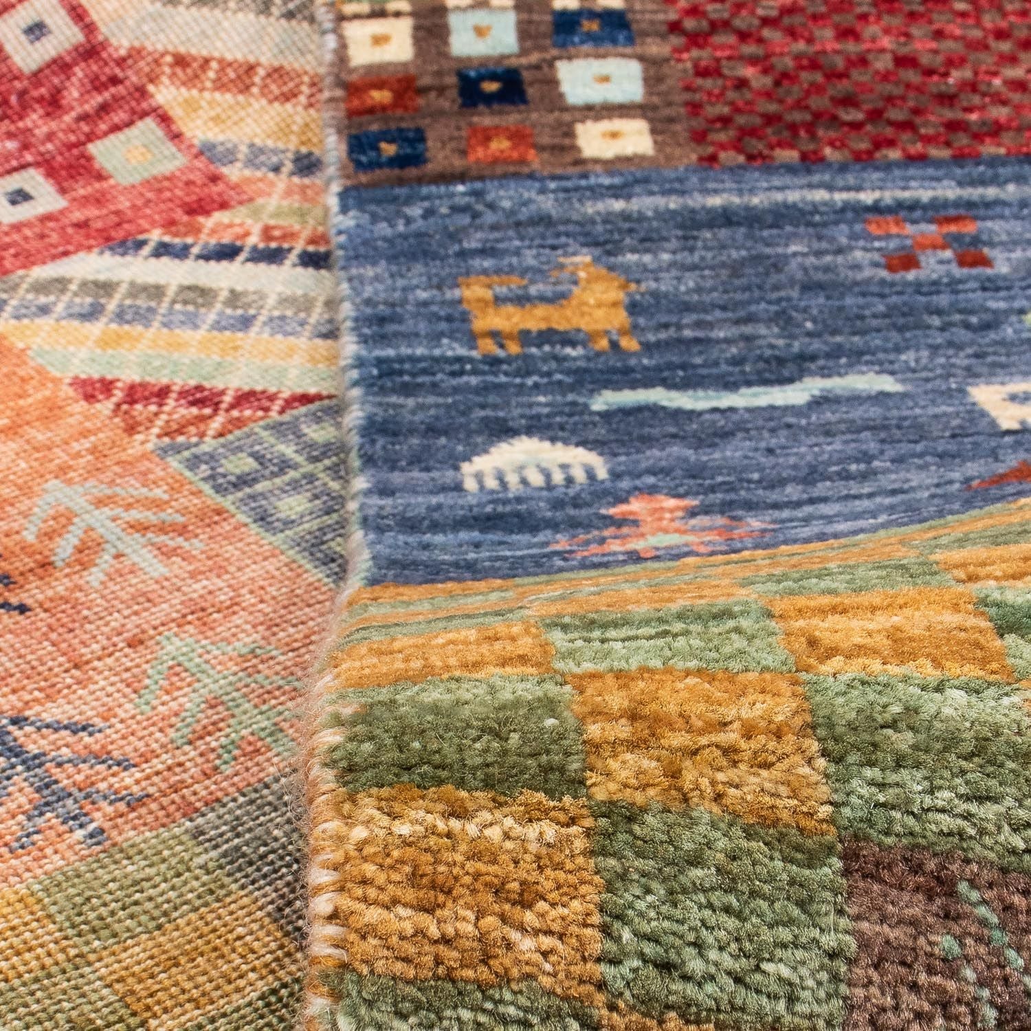 Alfombra Gabbeh - Loribaft Persa - 290 x 200 cm - multicolor