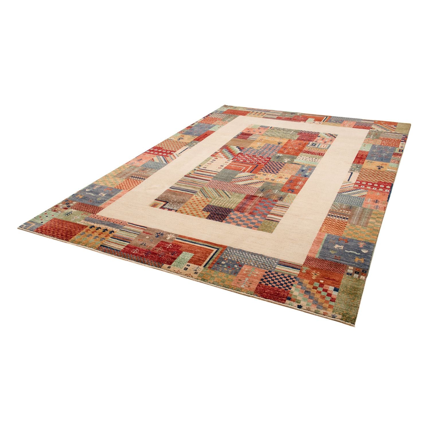 Alfombra Gabbeh - Loribaft Persa - 290 x 200 cm - multicolor