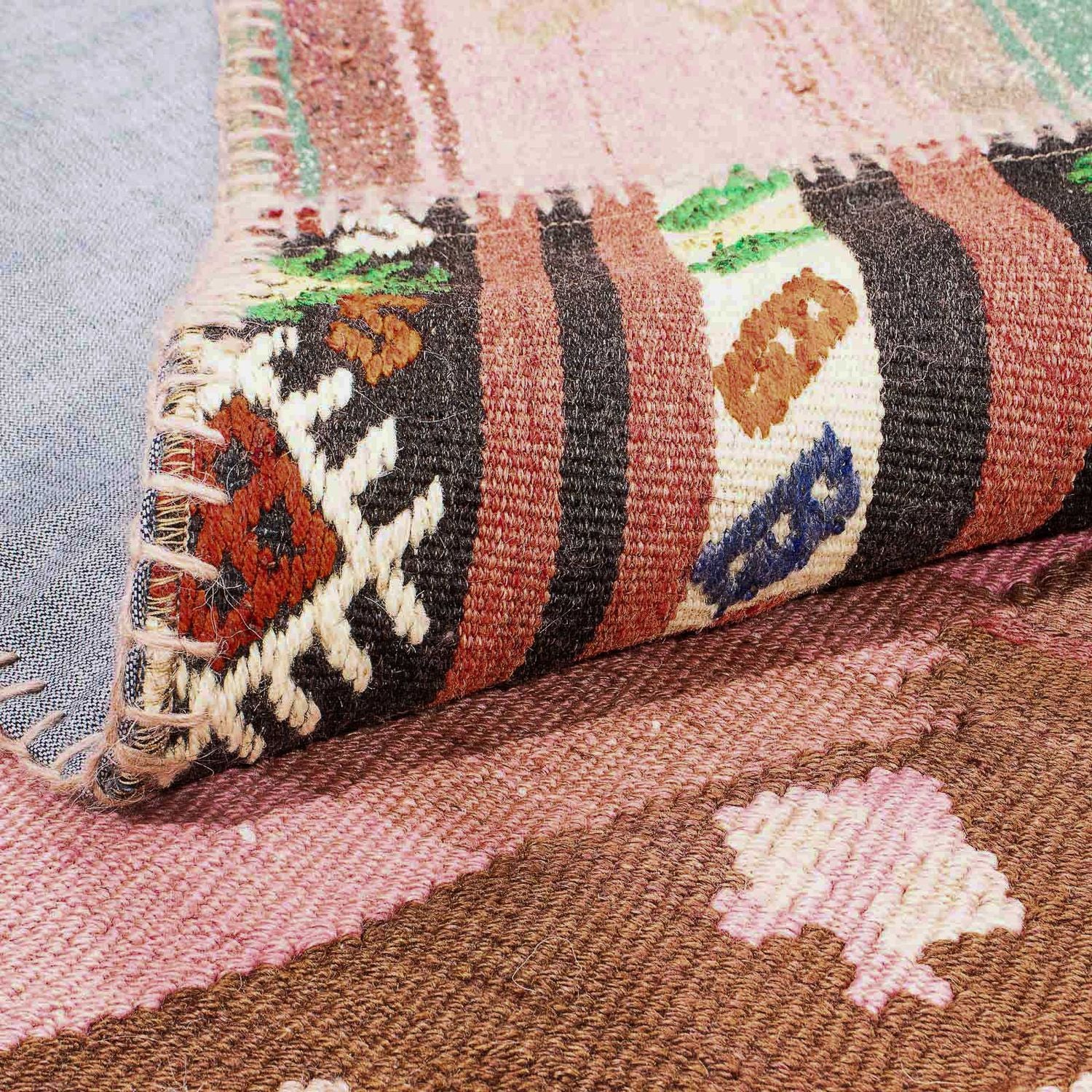 Alfombra de patchwork - 300 x 216 cm - multicolor