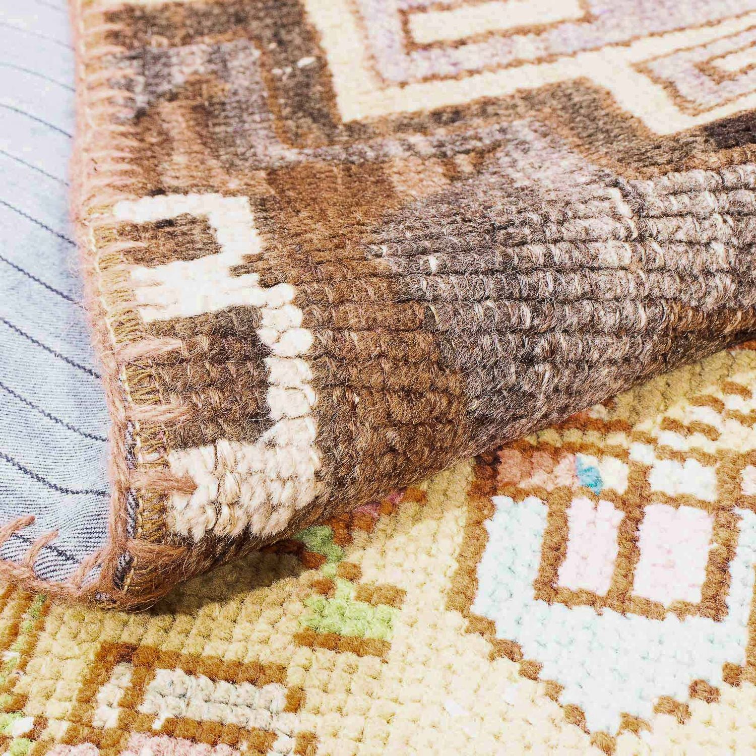Alfombra de patchwork - 241 x 173 cm - multicolor