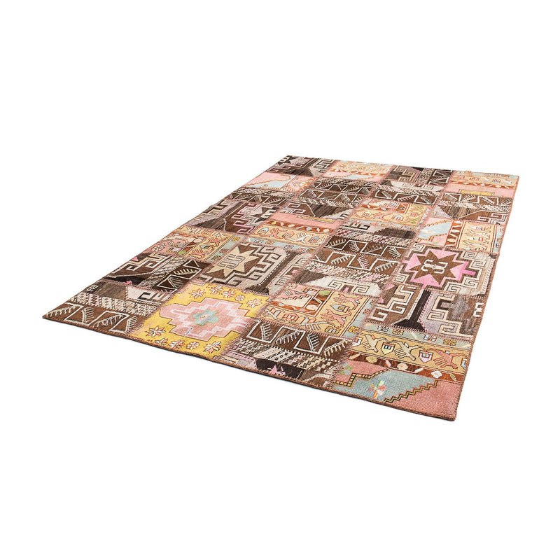 Alfombra de patchwork - 241 x 173 cm - multicolor