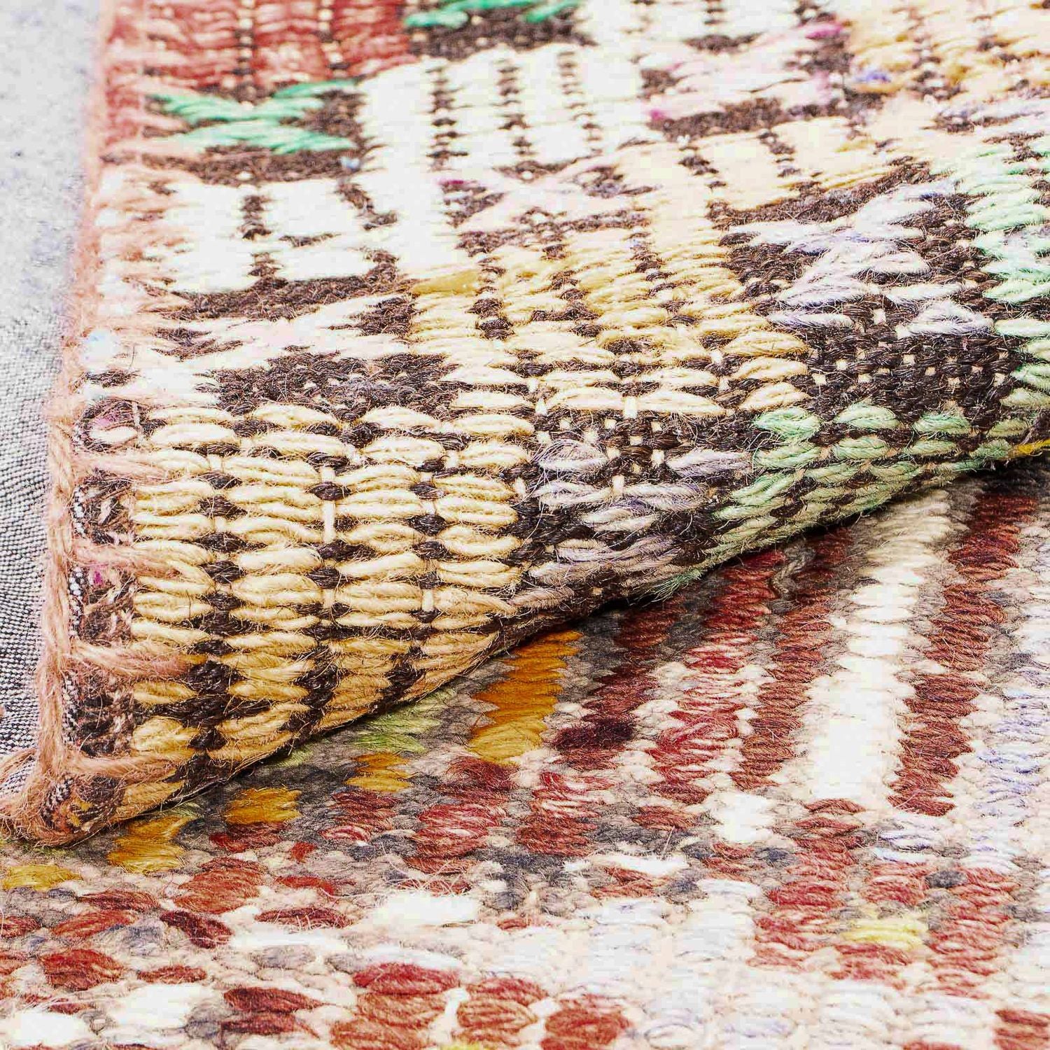 Alfombra de patchwork - 241 x 170 cm - multicolor
